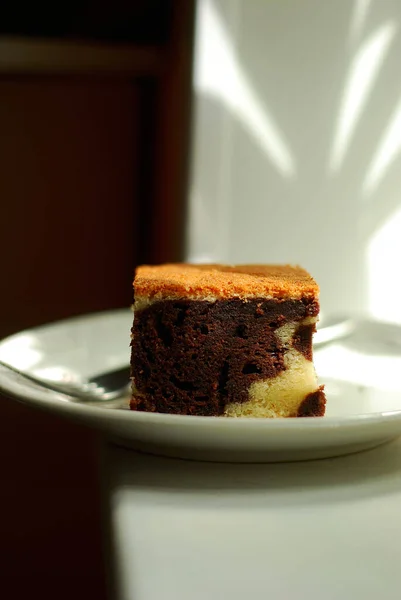 Marmeren Muffin Voor Ontbijt — Stockfoto