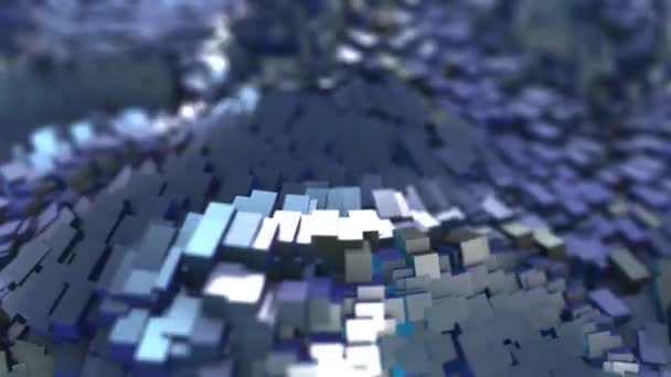 Ocean Cubes Waves Background — Videoclip de stoc