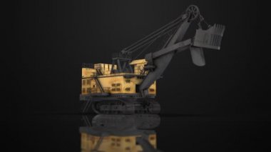 Madencilik Kamyonu 3D Render (Döngü)