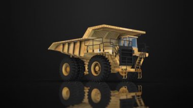 Madencilik Kamyonu 3D Render (Döngü)