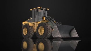 Madencilik Kamyonu 3D Render (Döngü)