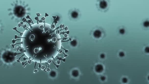 Παθογόνα Κύτταρα Του Coronavirus 2019 Ncov — Αρχείο Βίντεο