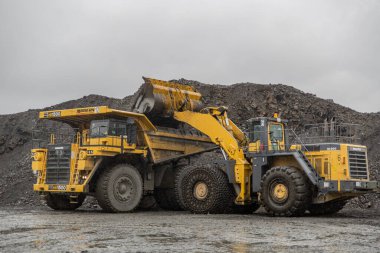 Magadan şehrindeki çokgende 