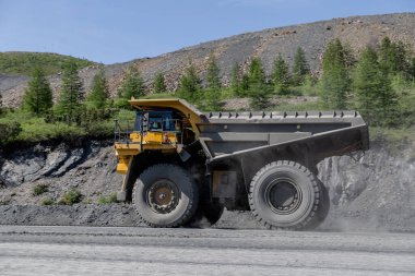 Magadan şehrindeki çokgende 