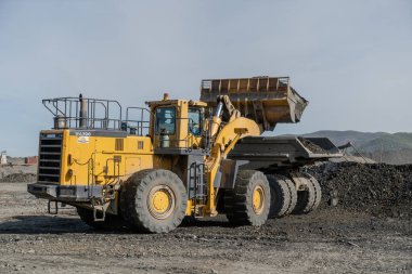 Magadan şehrindeki çokgende 