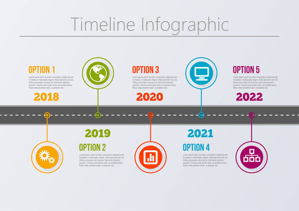 Business road map timeline infographic icons designed for abstract background template milestone element modern diagram process technology digital marketing data presentation chart Vector illustration