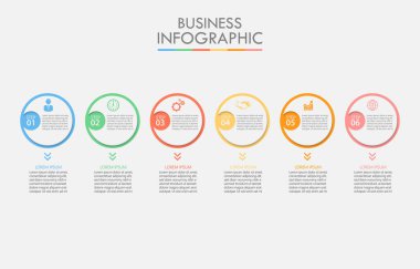 İş verisi görselleştirmesi. Soyut arkaplan şablonu için tasarlanmış zaman çizgisi bilgi simgeleri modern diyagram süreci teknolojisi dijital pazarlama veri sunum çizelgesi taşıyıcısı