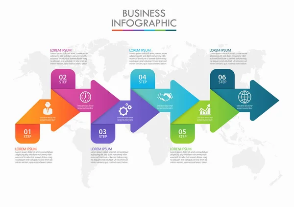 Wizualizacja Danych Biznesowych Timeline Infograficzne Ikony Przeznaczone Abstrakcyjnego Szablonu Tła — Wektor stockowy