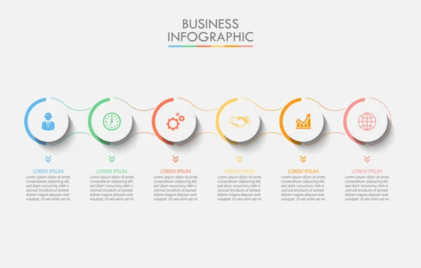 Presentation Business Infographic Template — Stock Vector