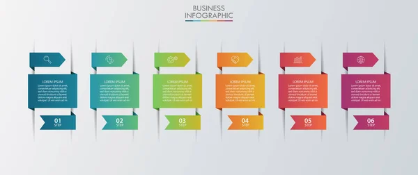 Presentatie Business Infographic Template — Stockvector