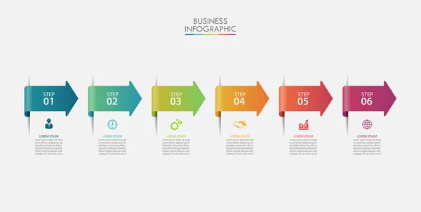 Prezentacja Biznesowego Modelu Infograficznego Opcjami — Wektor stockowy