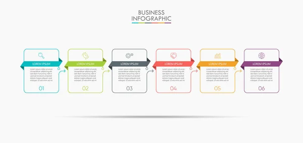 Präsentation Geschäftsinfografik Vorlage Mit Optionen — Stockvektor
