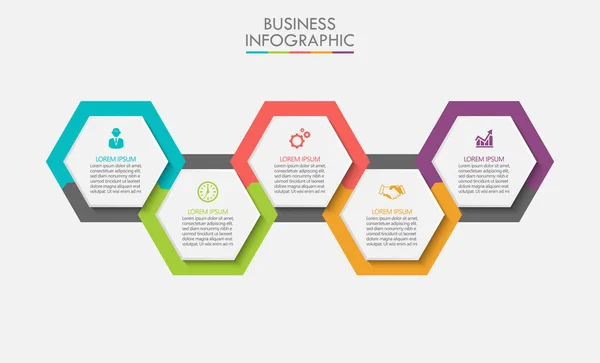 Presentatie Business Infographic Template Met Opties — Stockvector