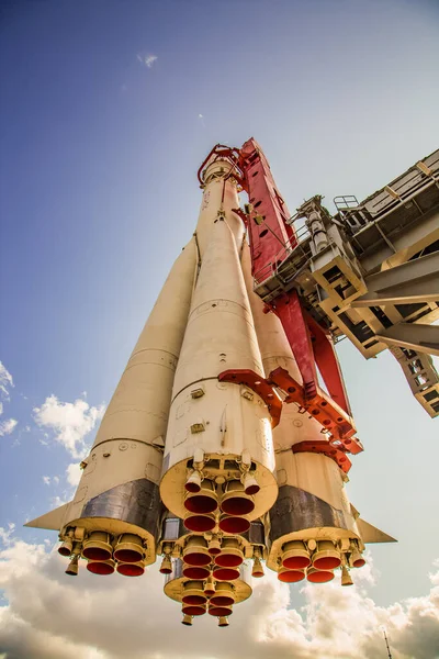 Uzay roketi modeli yakın plan
