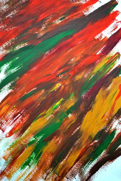 Brush strokes multicolored oil paint — Stock Photo, Image