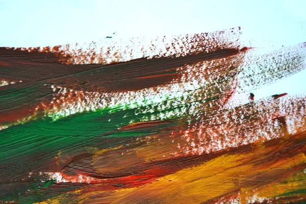 Pinceladas pinceladas pintura al óleo multicolor — Foto de Stock