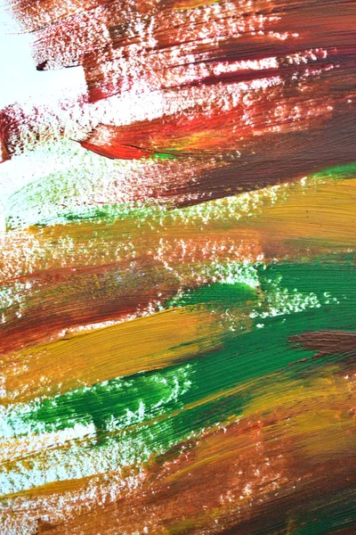 Tahy štětce vícebarevné Olejová malba — Stock fotografie