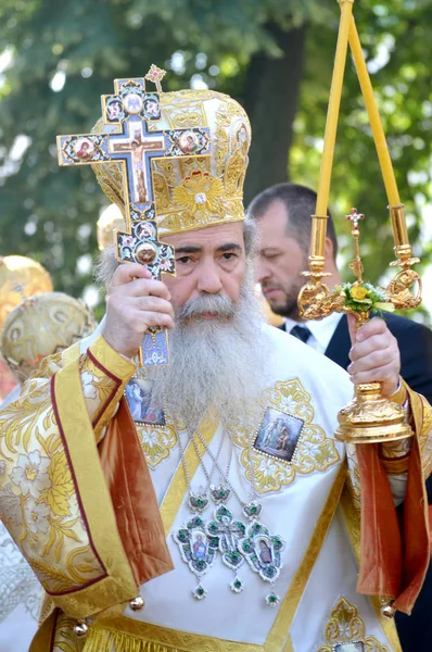 Retrato Teófilo III Patriarca de Jerusalén — Foto de Stock