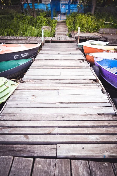 Muelle viejo de madera — Foto de Stock