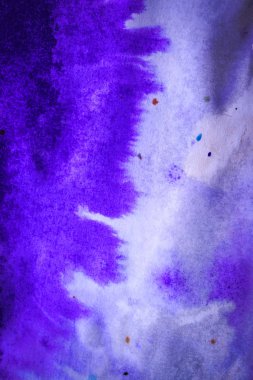 ıslak beyaz kağıt soyut mürekkep lekeleri