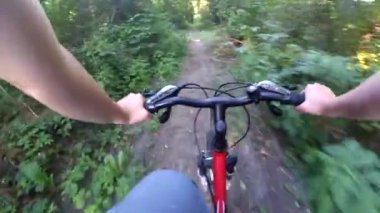Bisiklet eylem kamera orman