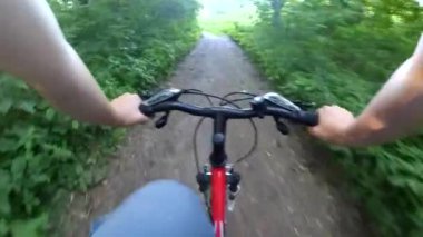 Bisiklet eylem kamera orman