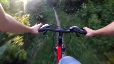 Bisiklet eylem kamera orman