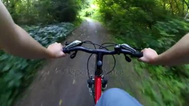Bisiklet eylem kamera orman