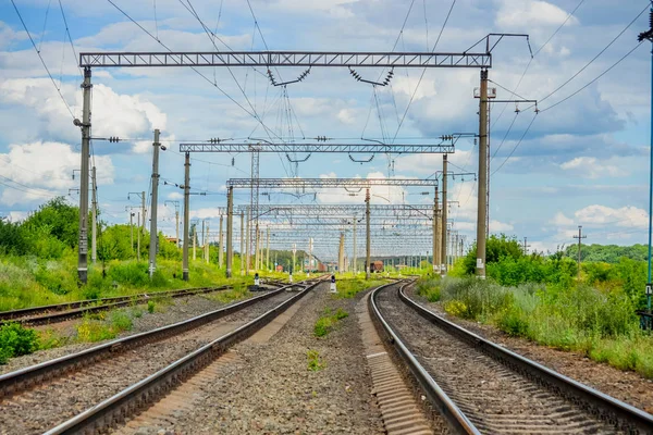 Landscape Railways On day — Stock Photo, Image