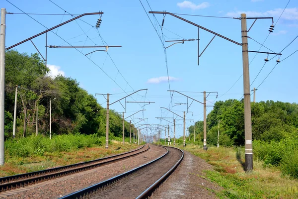 Landscape Railways On day — Stock Photo, Image