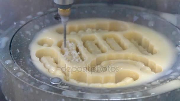 Máquina de moagem dentária close-up . — Vídeo de Stock