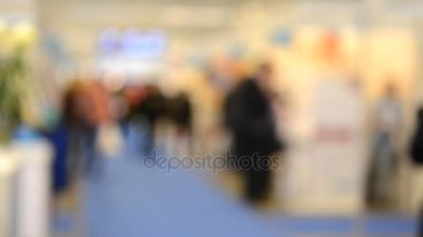 Bulanık arka plan insanlar alışveriş merkezi Sergisi
