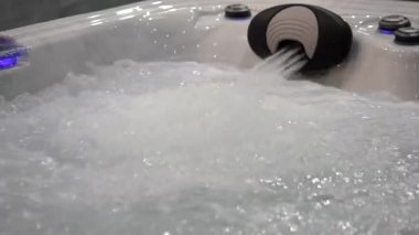 sıra Jakuzi banyo yakın çekim