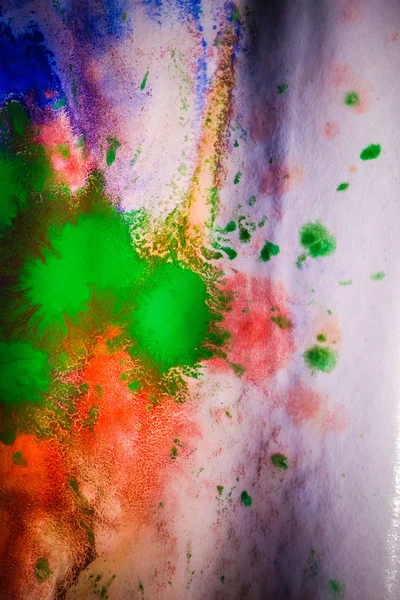 Sušené proužky vícebarevné Malování s trhlinami — Stock fotografie