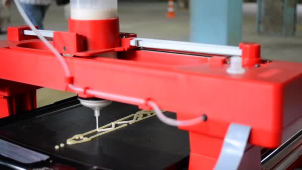 3D принтер для жидкостного тестирования — стоковое видео
