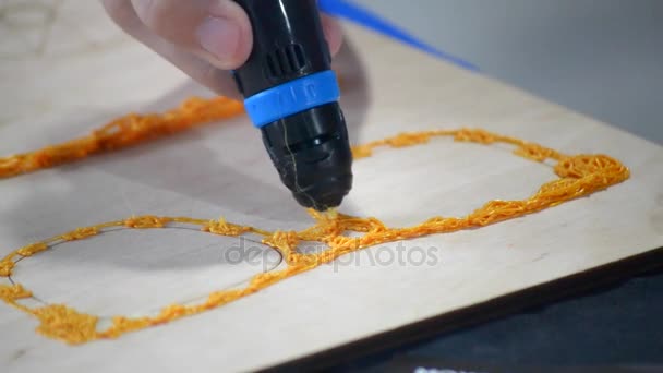 3D-Zeichenstift — Stockvideo