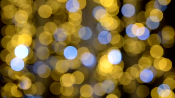 Background yellow bokeh — Stock Video