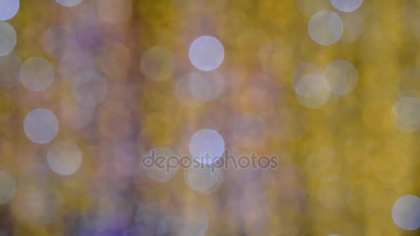 Fondo amarillo bokeh — Vídeos de Stock