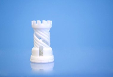 3D yazıcıya basılmış bir nesne fotopolymer.
