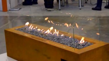 Modern biyo etanol gaz şömine fireplot. Akıllı ekolojik