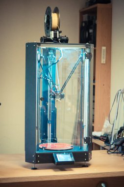 3D yazıcı yakın çekim boş