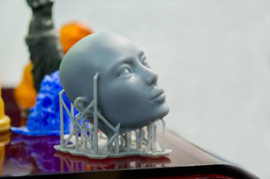 3D yazıcıya yazdırılmış nesneler.