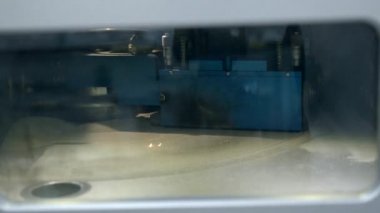 Çalışma odası lazer sinterleme makine metal için. 3D yazıcı yazdırma metal.