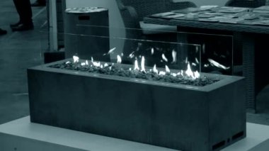 Modern biyo etanol gaz şömine fireplot. Akıllı ekolojik