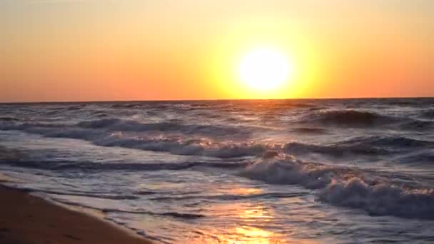 Vatten och vågor havet landskap natur land scen bakgrunden — Stockvideo