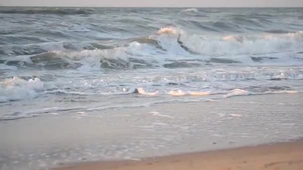 Water en golven zee landschap landschap land scène achtergrond — Stockvideo