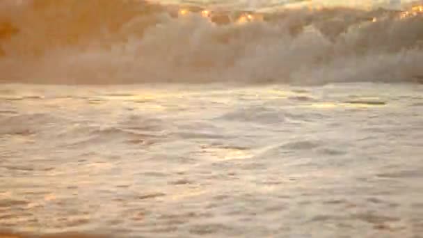 Vatten och vågor havet landskap natur land scen bakgrunden — Stockvideo