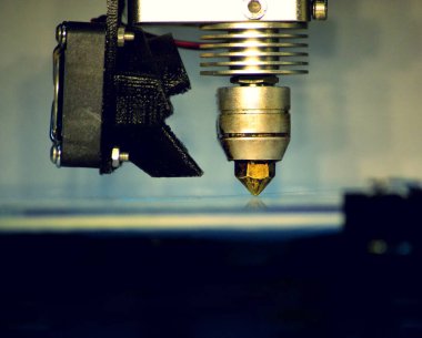 Modern 3D yazıcı yazdırma figürü