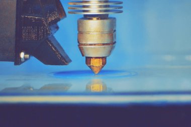 Modern 3D yazıcı yazdırma figürü