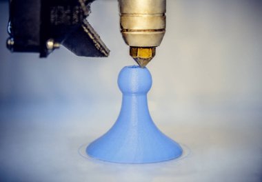 Modern 3D yazıcı yazdırma figürü